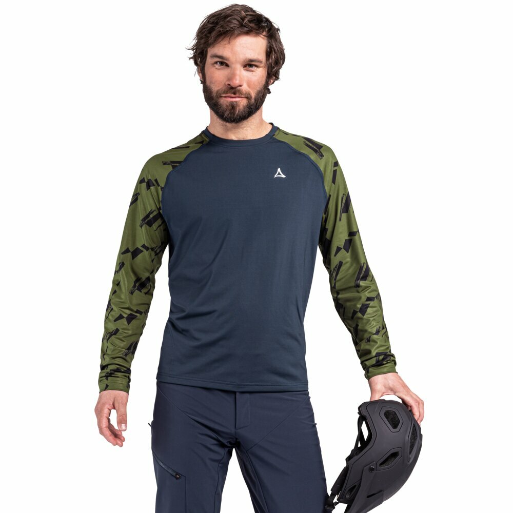 【Schoffel】男長袖快乾彈力上衣 / 23SL50-23778-[藍綠]