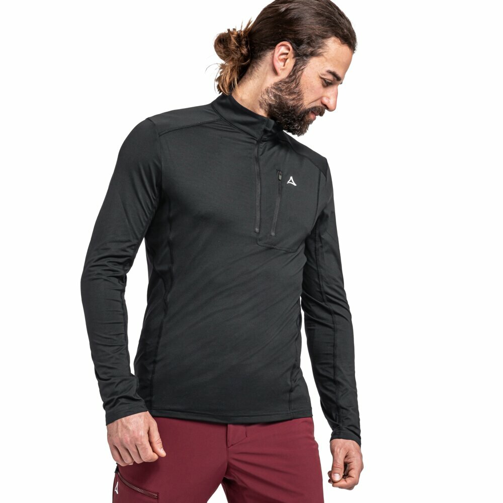 【Schoffel】男S.Café保暖透氣快乾長袖上衣 / 23SL20-23604-[藍、黑]