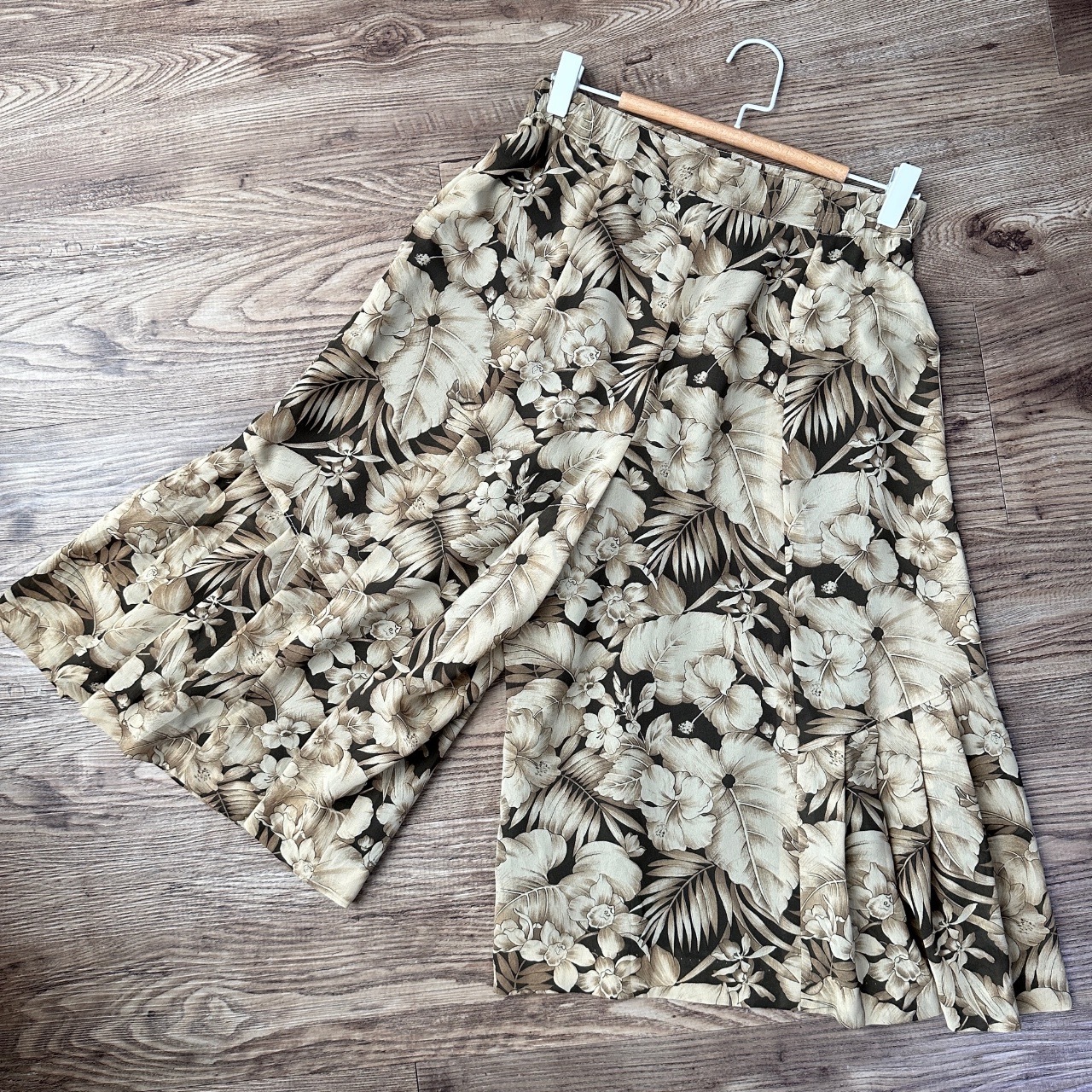 日本製大花魚尾裙褲