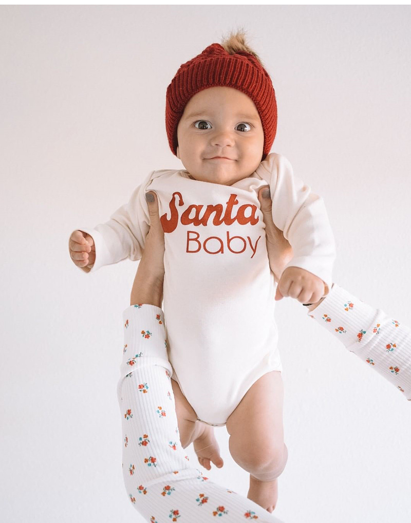 Santa baby bodysuit