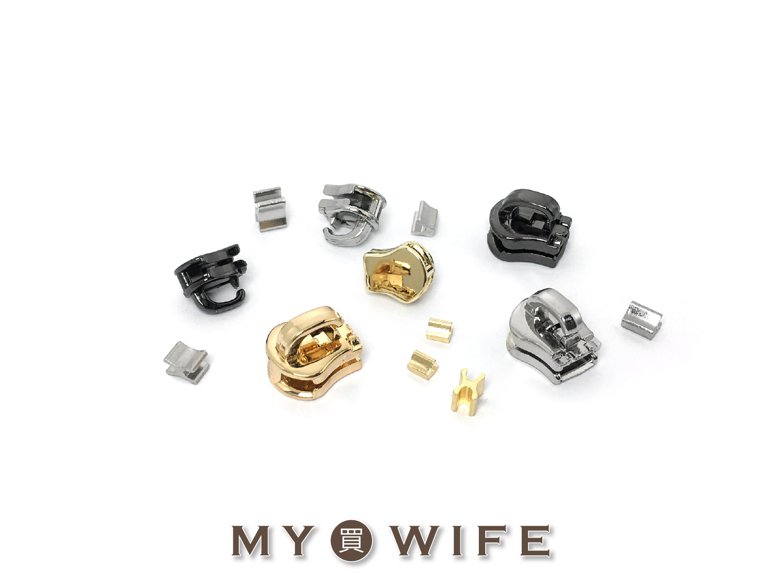 3號/5號金屬拉鍊火車頭（不含拉片/附擋止）