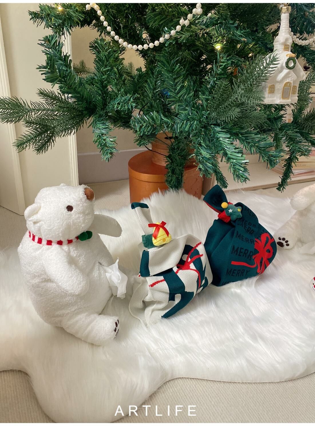 (特惠) 聖誕小白熊紙巾套