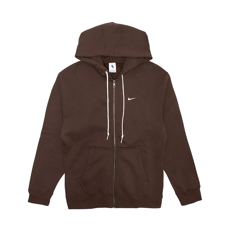 NIKE FULL-ZIP HOODIE BAROQUE BROWN 外套 咖啡 男女款 DR0404-237 [台灣現貨]