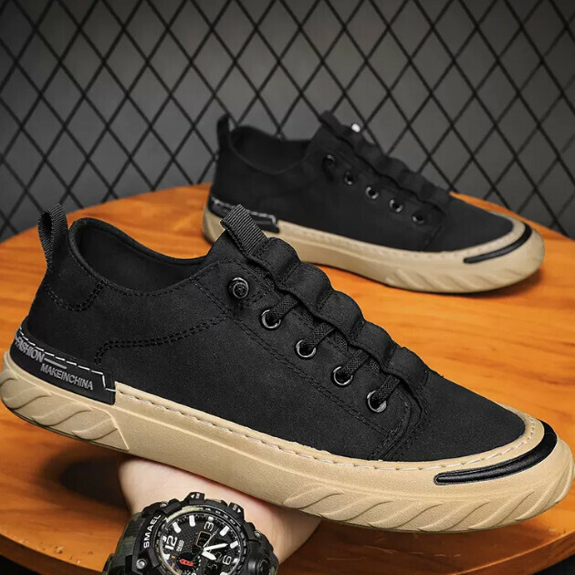 Canvas casual flat shoes