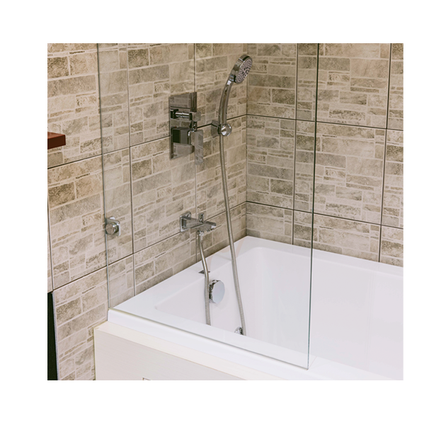 OVO京典衛浴 淋浴拉門推薦 缸上型單片淋浴門（隔屏）