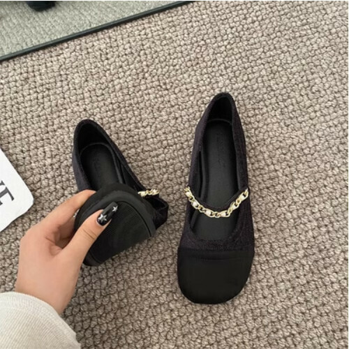 French style shallow flat shoes