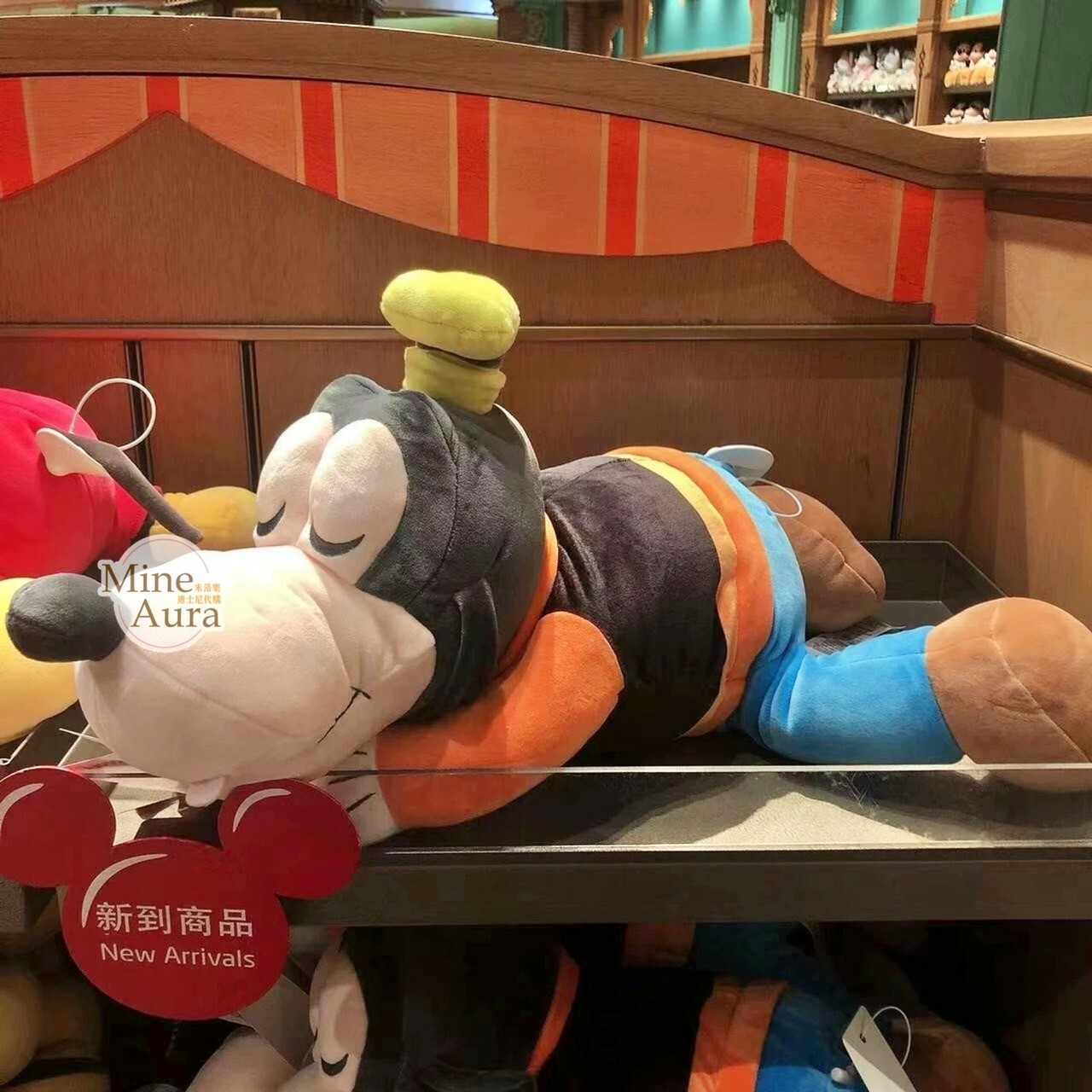 高飛狗 Goofy 趴趴 趴姿 睡顏 娃娃 玩偶 -上海迪士尼樂園