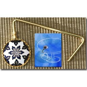 鹿港窯禮品館｜景泰藍皮包架‧萬花筒(顏色隨機出貨)