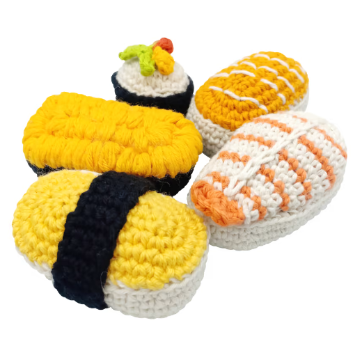 Ketawa 手工針織系列．壽司拼盤5件