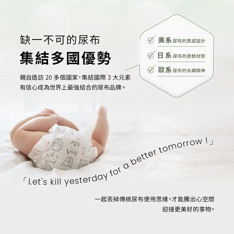 Parasol Clear + Dry™ -新科技水凝尿布 輕巧包 3號/M