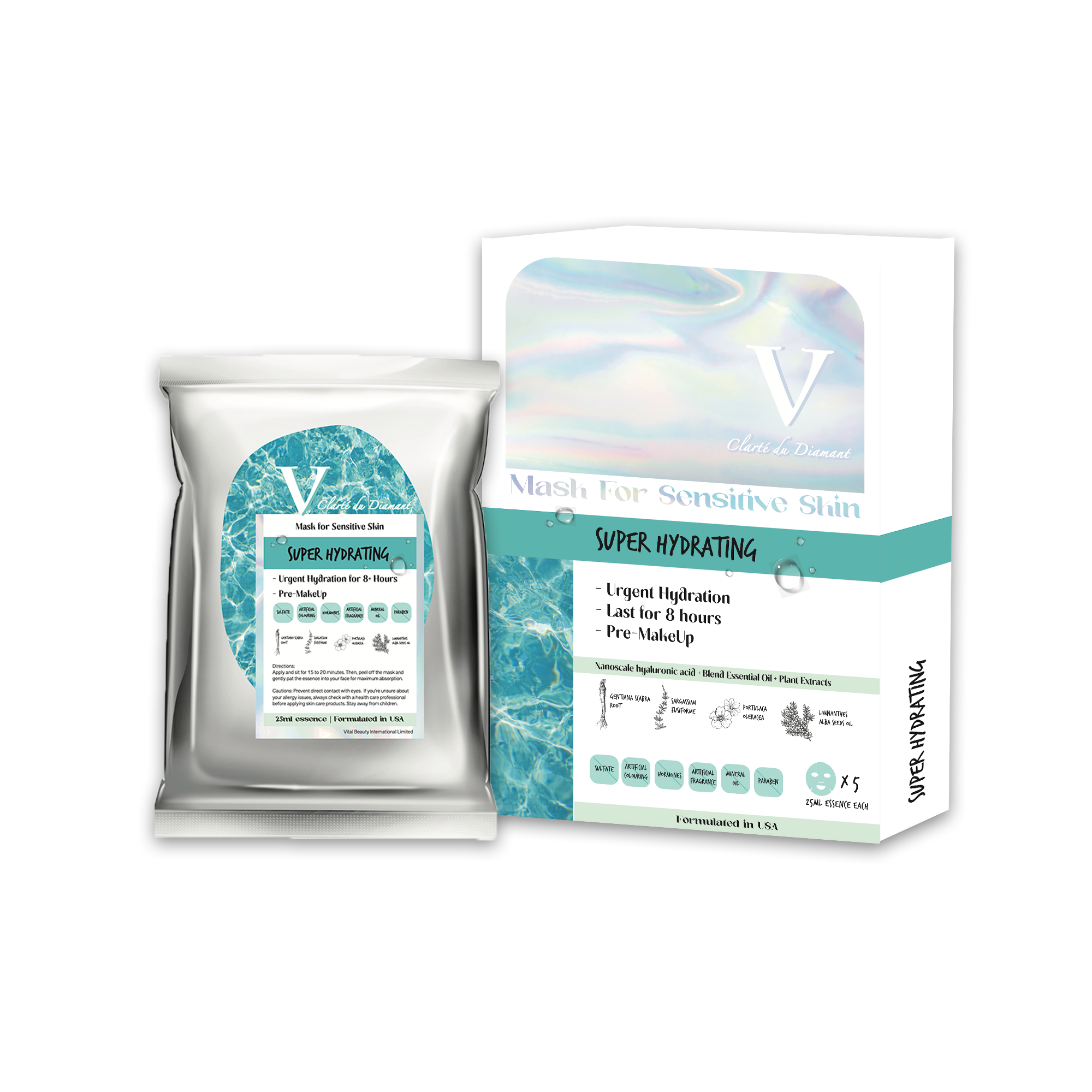 Mira Herbal CD Ultra aqua boosting mask (25ml x 5) (VMA048)