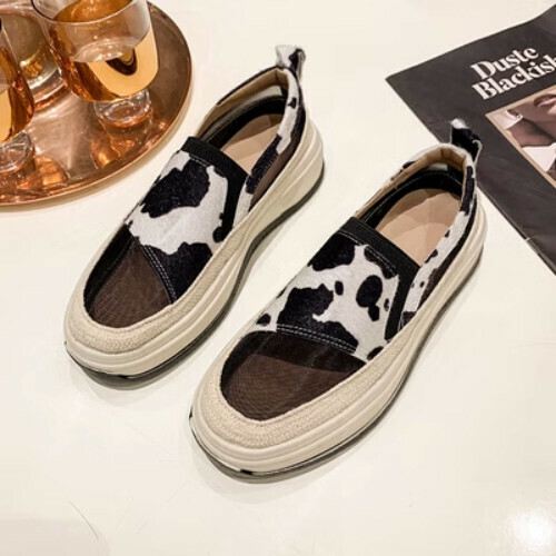 Mesh breathable slip-on casual shoes