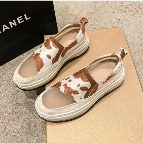 Mesh breathable slip-on casual shoes