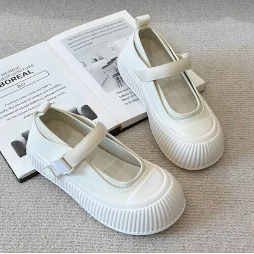 Round toe casual canvas shoes