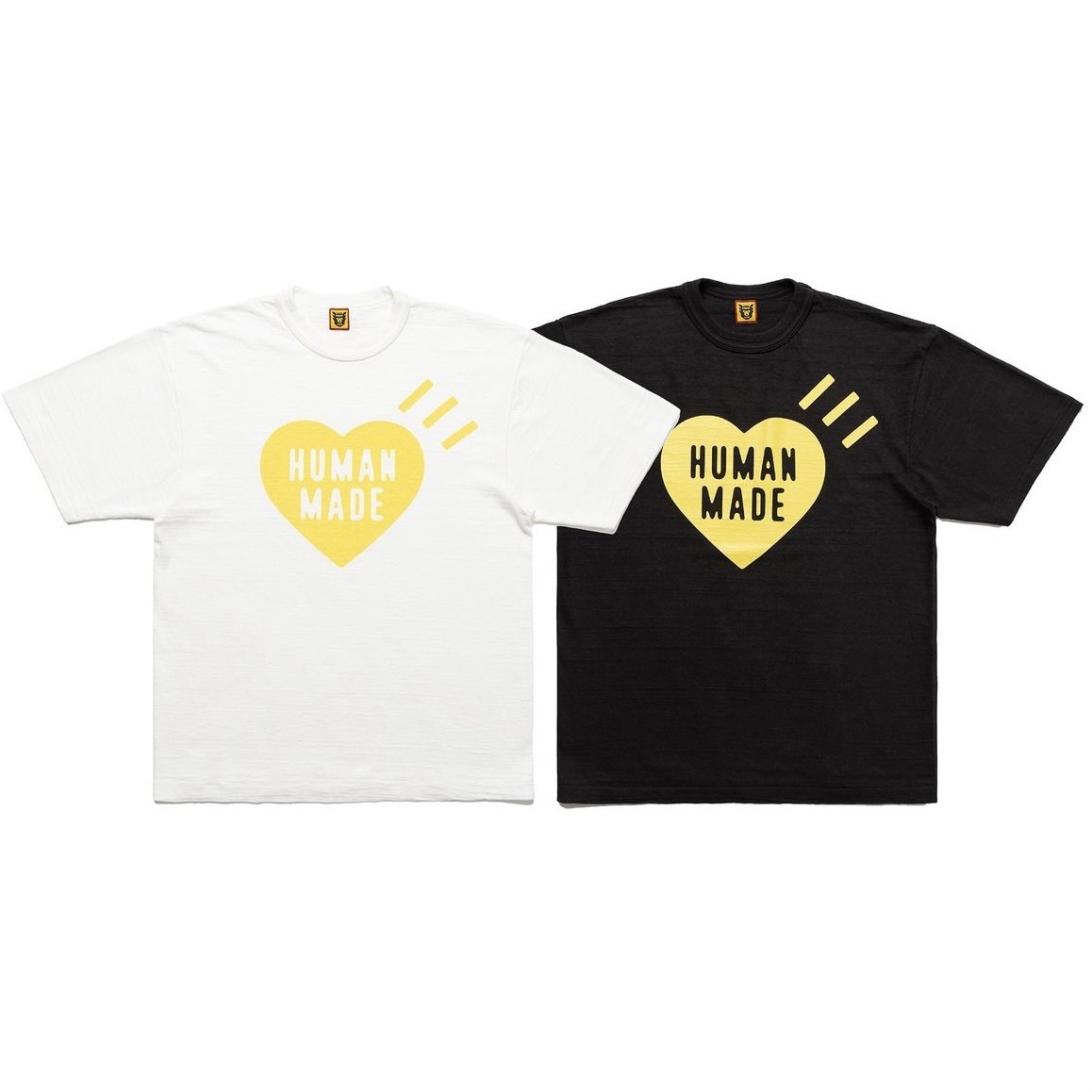 HUMAN MADE HEART T-SHIRT 黃愛心短袖心齋橋店限定HM26TE021