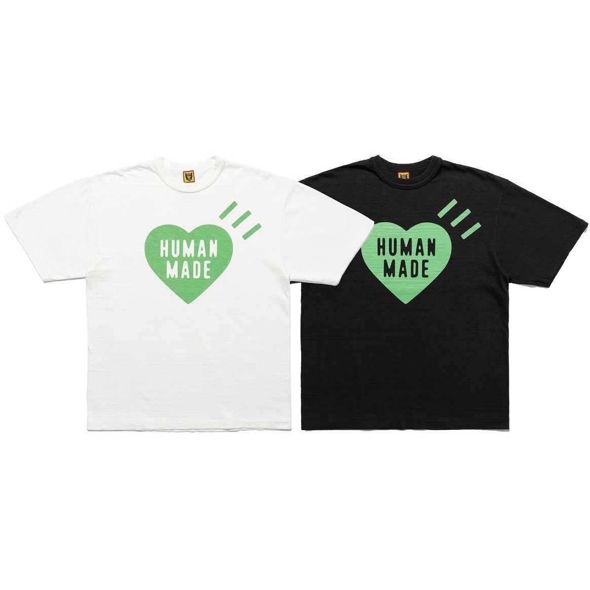 HUMAN MADE HEART T-SHIRT 綠愛心短袖京都店限定HM26TE020