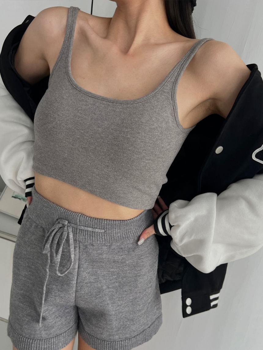 秋冬雙面羊絨毛U方領背心*4色