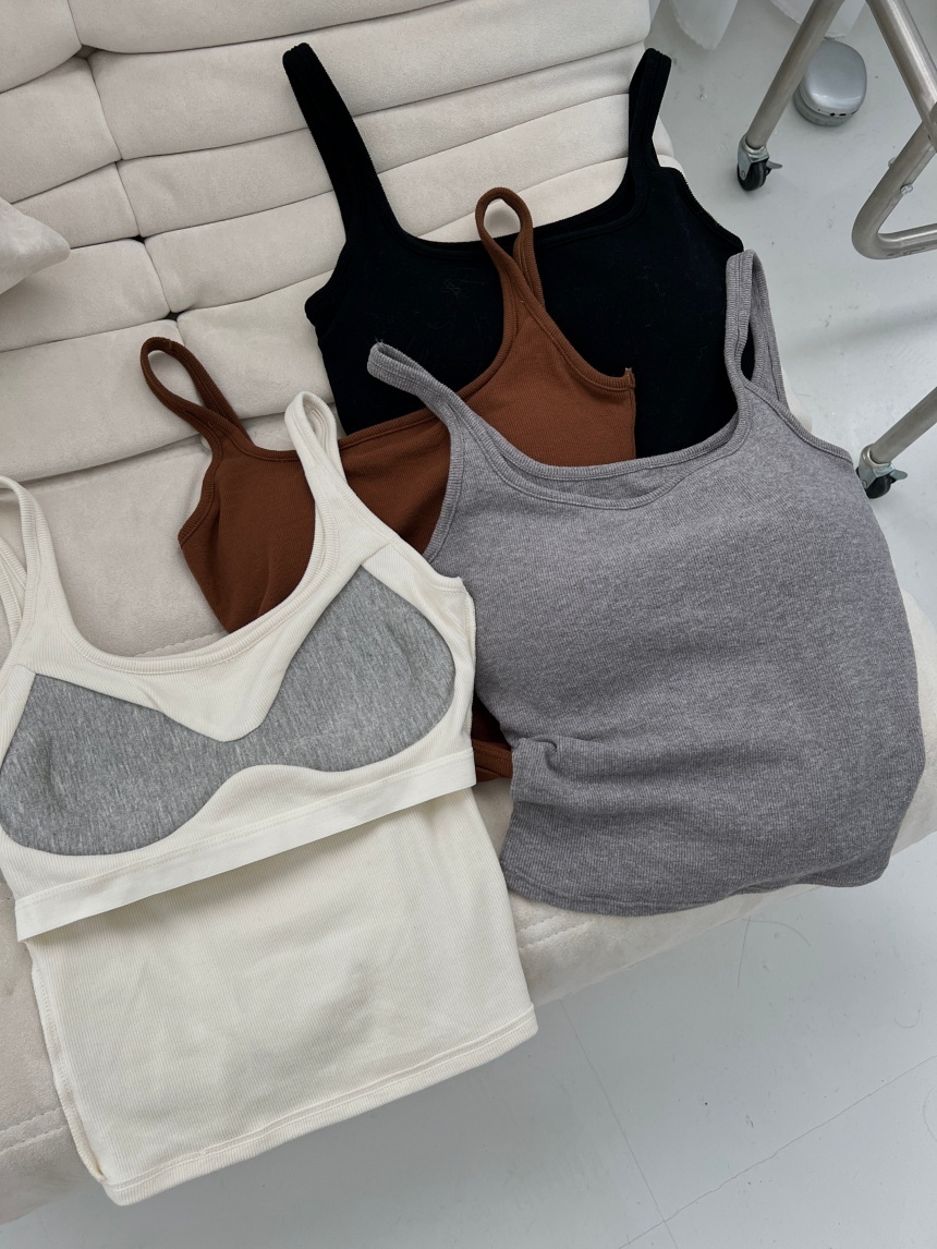 秋冬雙面羊絨毛U方領背心*4色