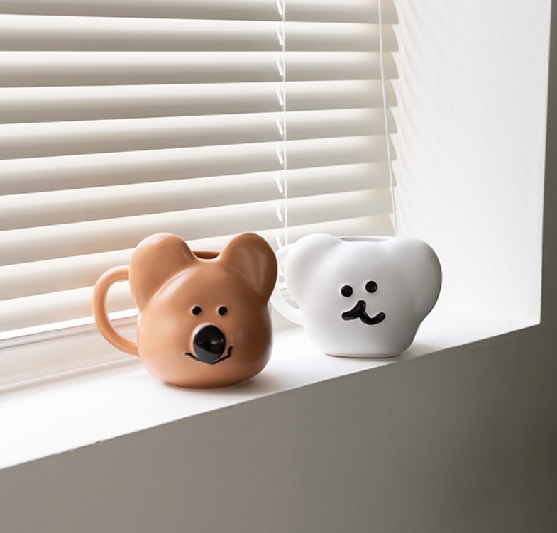 #現貨  Dinotaeng Quokka & BOBO Mug Cup 馬克杯 大頭 杯子