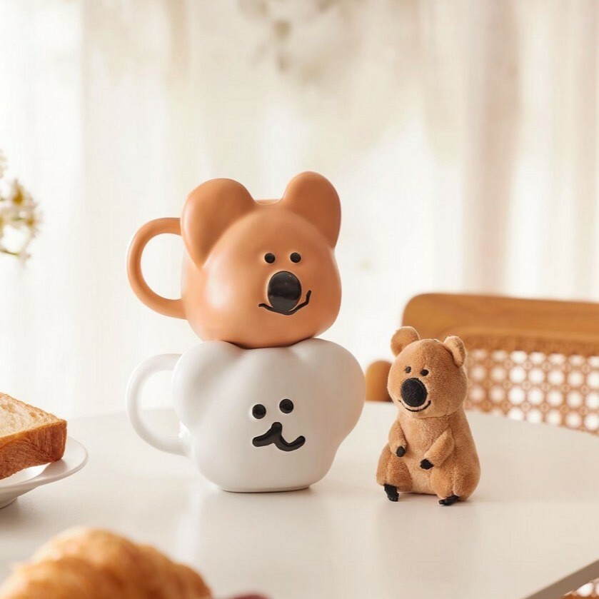 #現貨  Dinotaeng Quokka & BOBO Mug Cup 馬克杯 大頭 杯子