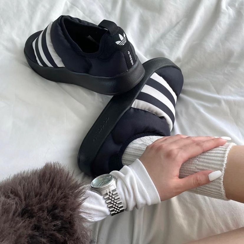 ADIDAS PUFFYLETTE 三條線 黑麵包 (GY4559)