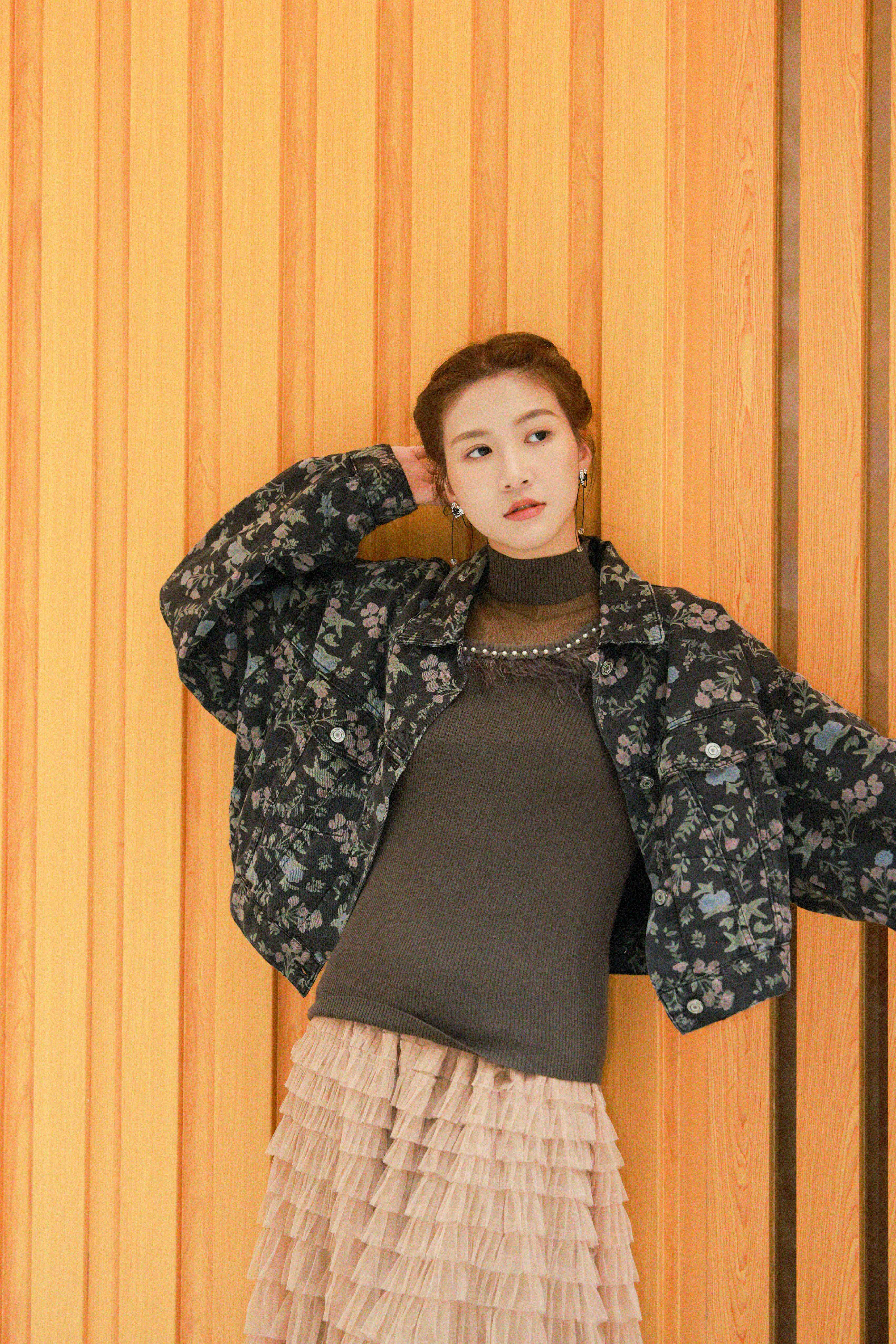 印花洗水牛仔褸（現貨款式）