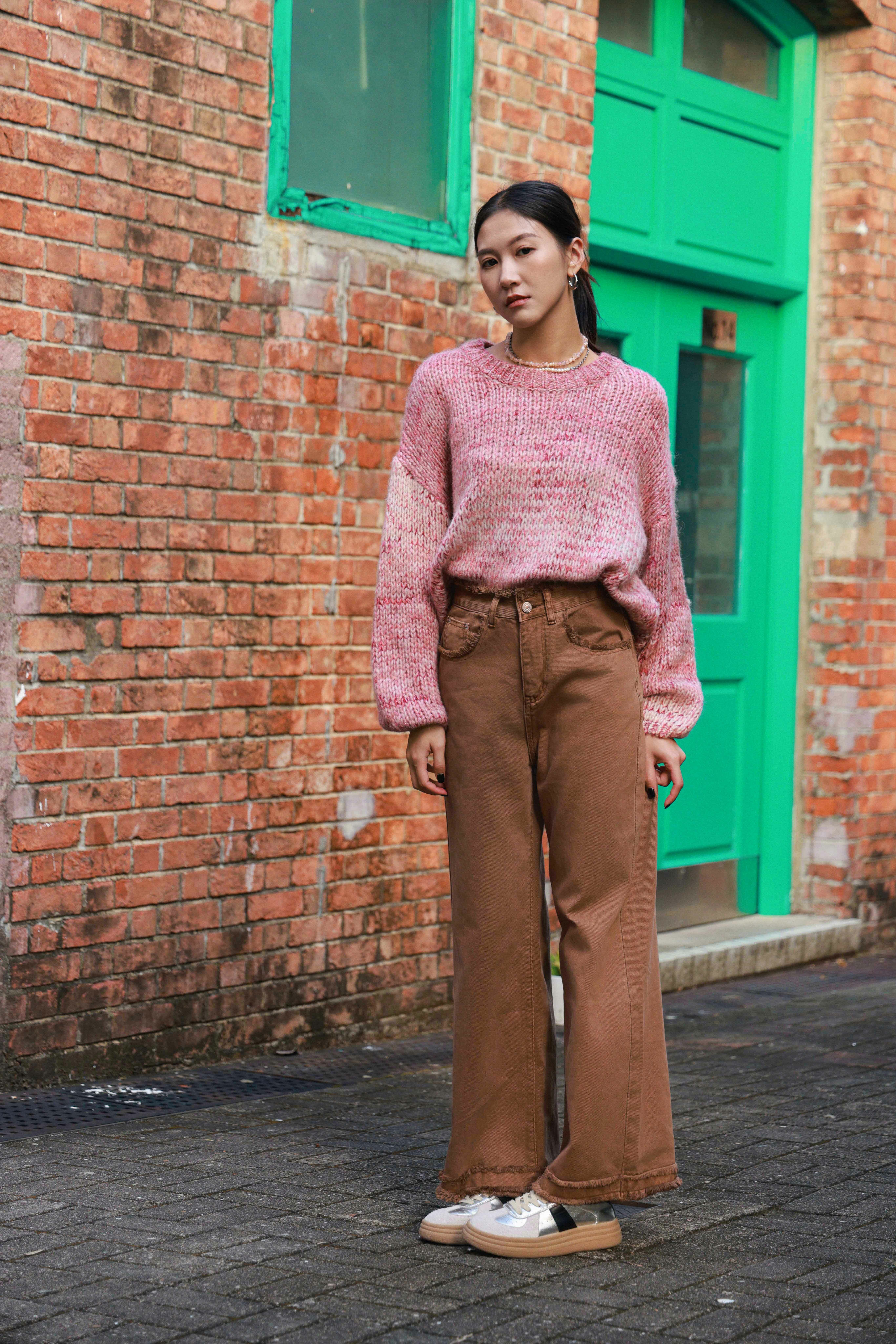 混閃線混色morhair短冷衫（現貨款式）