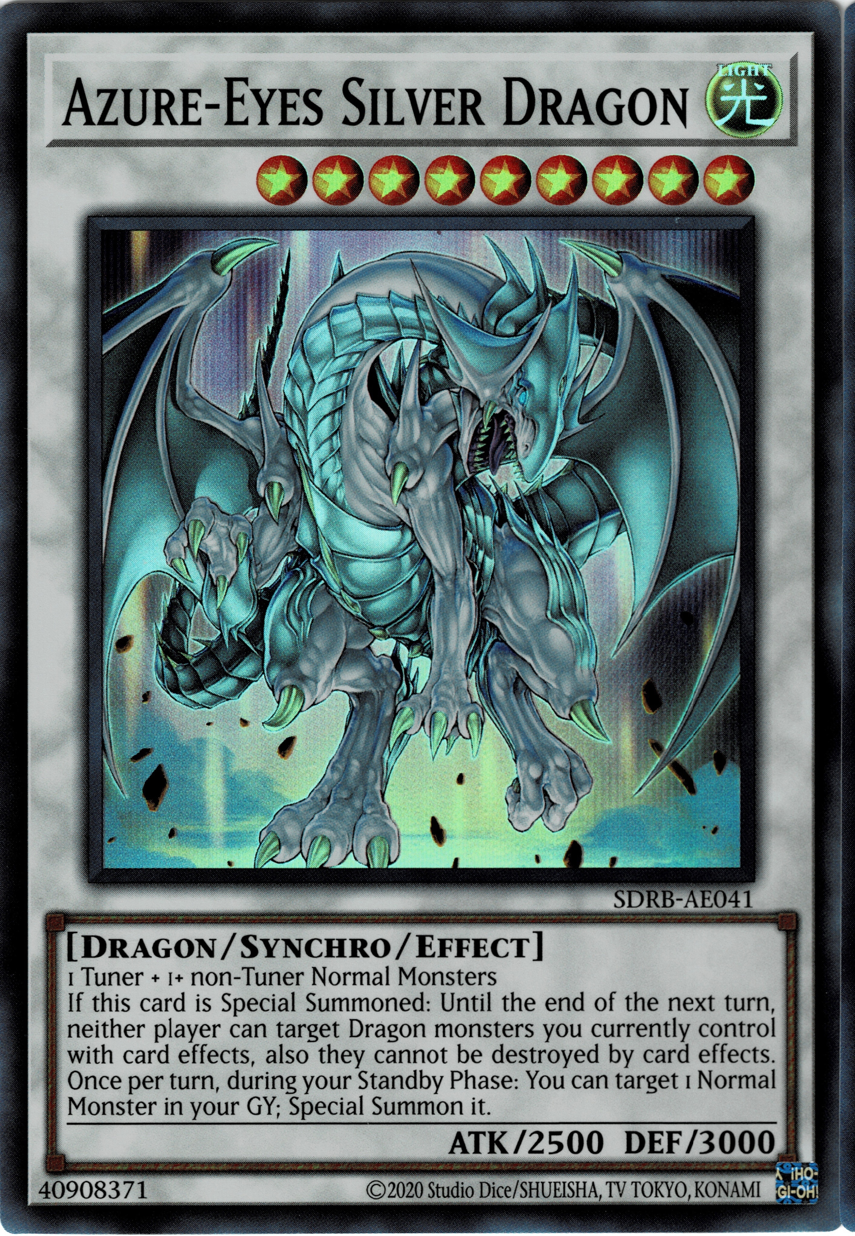 SDRB-AE041 Azure-Eyes Silver Dragon