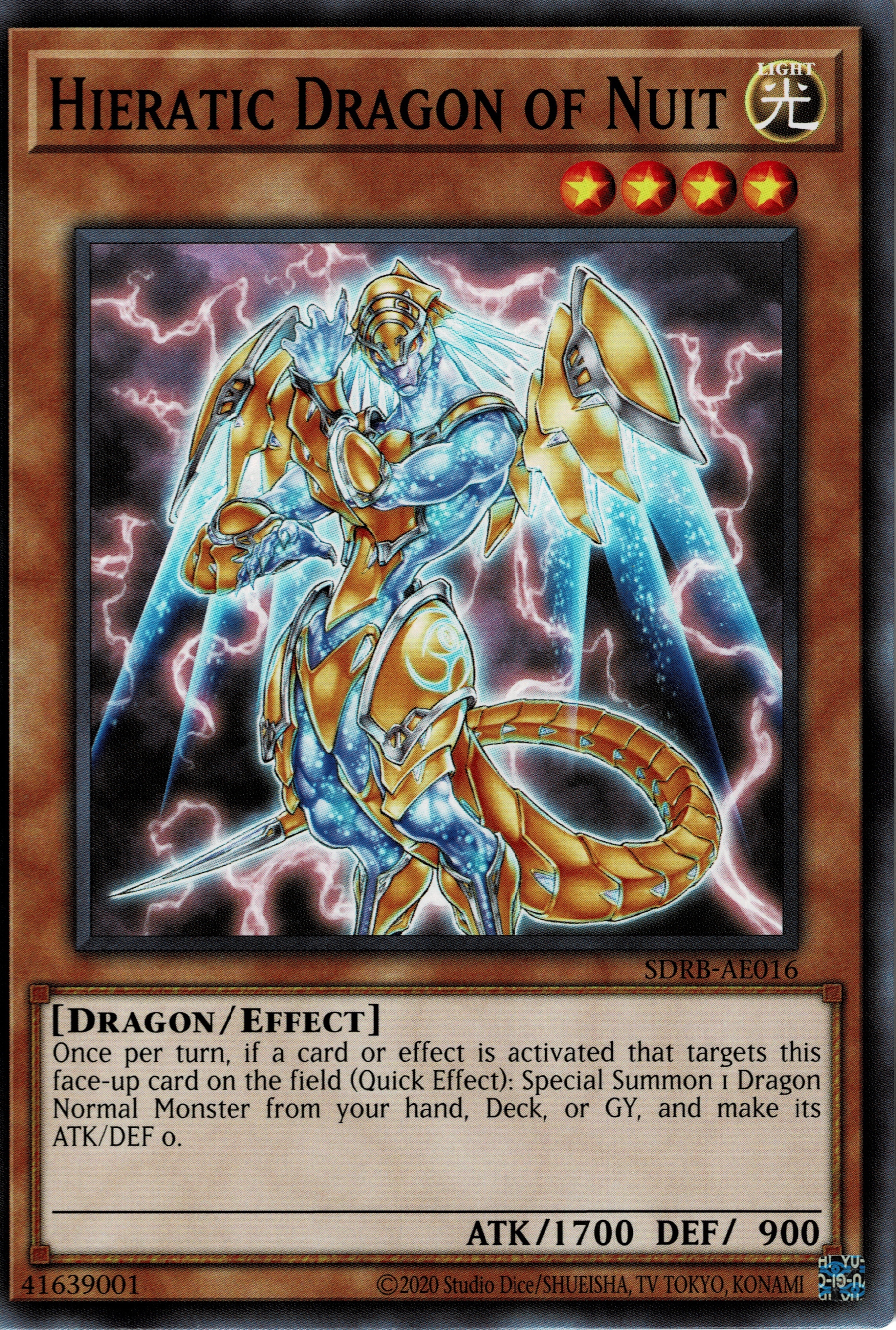 SDRB-AE016 Hieratic Dragon of Nuit