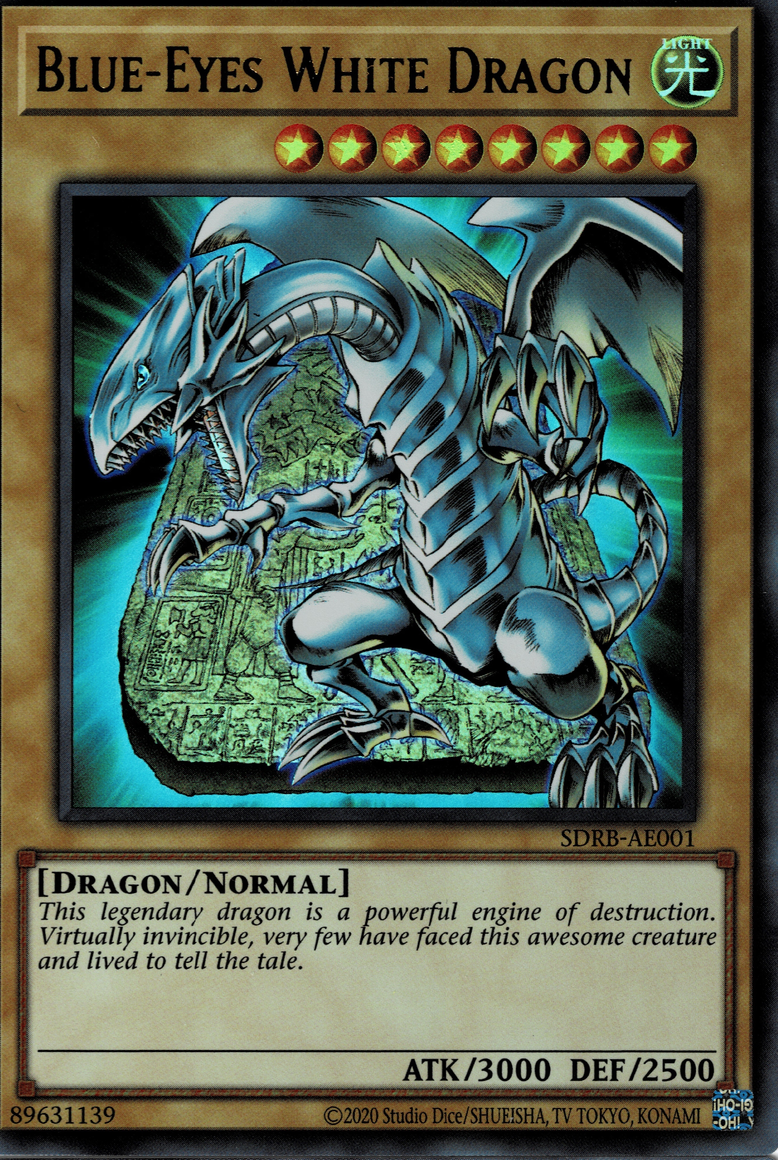 SDRB-AE001 Blue-Eyes White Dragon
