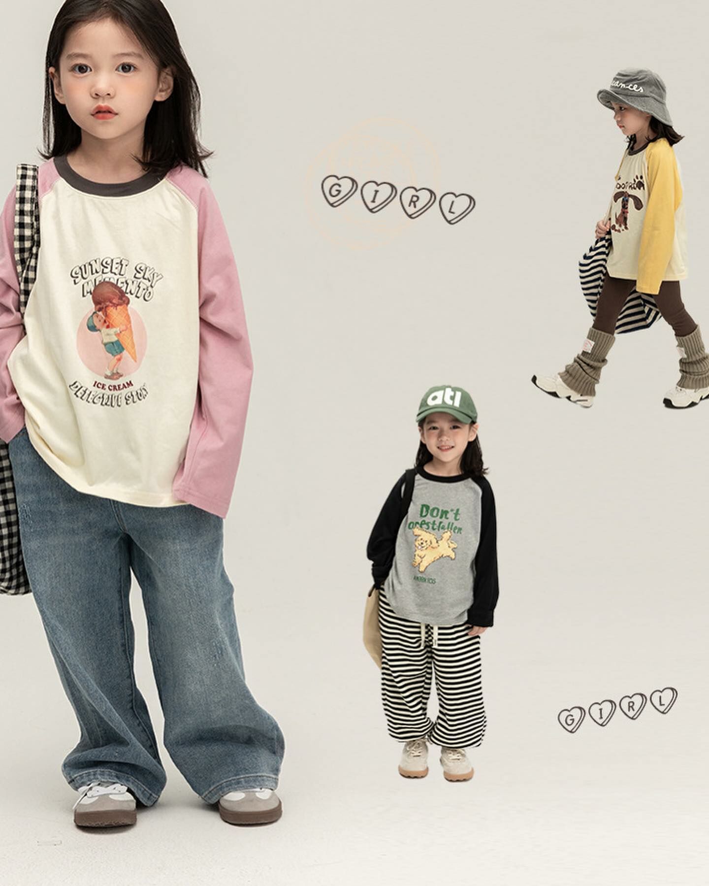 活力滿滿3色插肩上衣