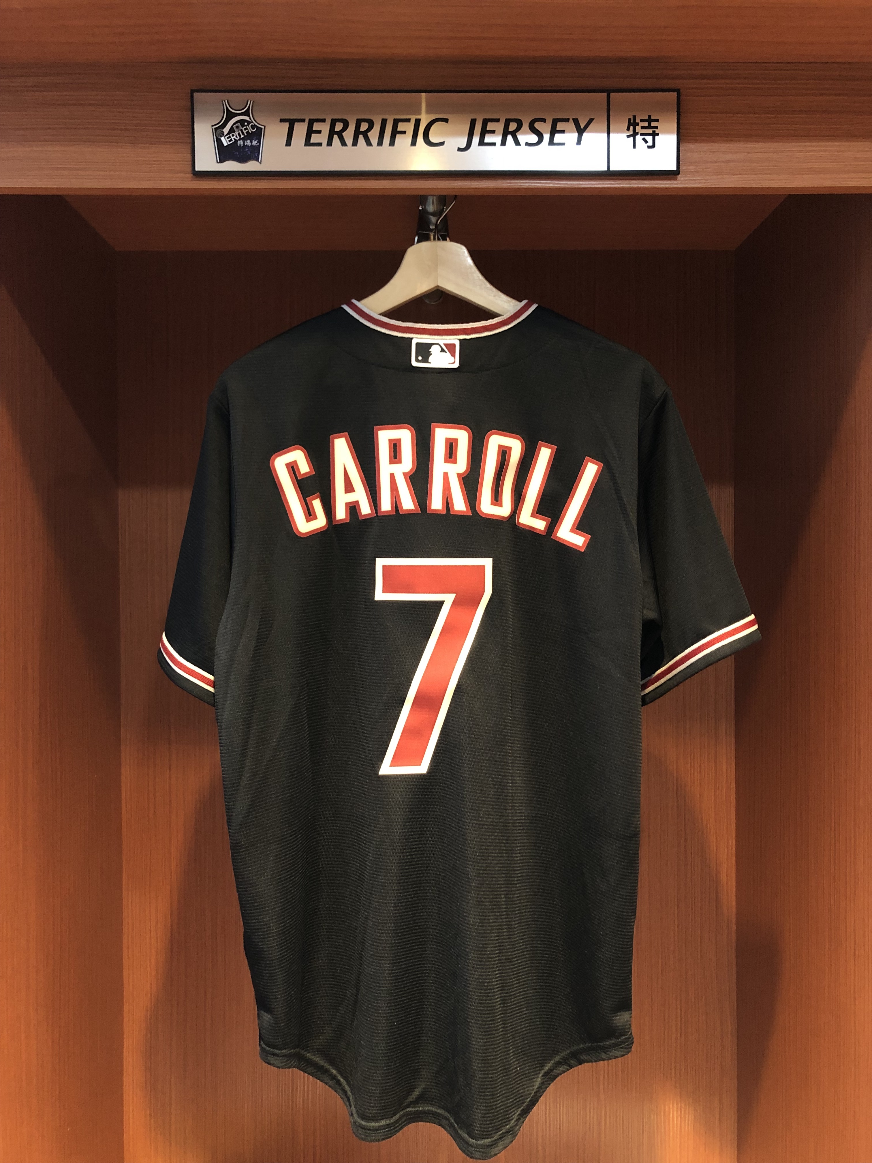MLB球衣 Corbin Carroll 亞利桑那響尾蛇 國聯冠軍 世界大賽黑 Nike Replica Player Name Jersey 球迷版 熱轉印 全新