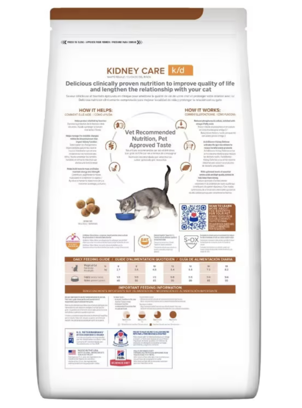 希爾思™處方食品 貓用k/d™ 腎臟病護理 4lbs