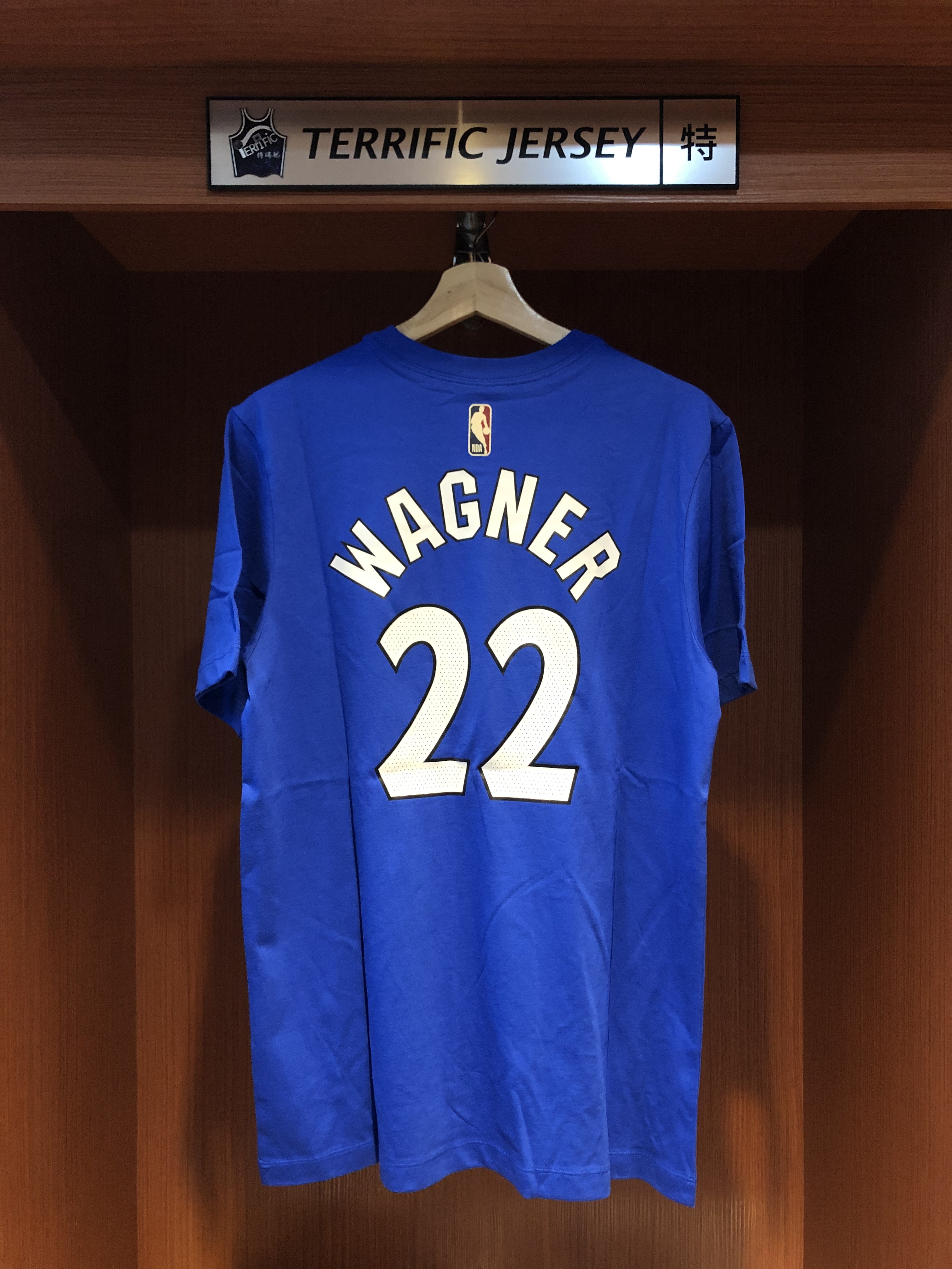 NBA短袖 Franz Wagner 奧蘭多魔術復古 藍暗星 HWC Nike Player Name Tee 棉質短袖 全新