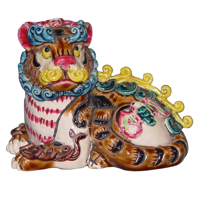 鹿港窯禮品館│交趾陶-擺飾-S12生肖系列│虎