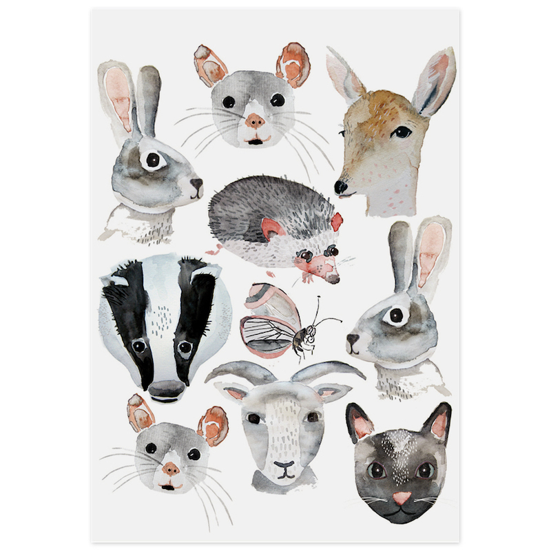 動物好朋友 | 小樂趣紋身貼紙