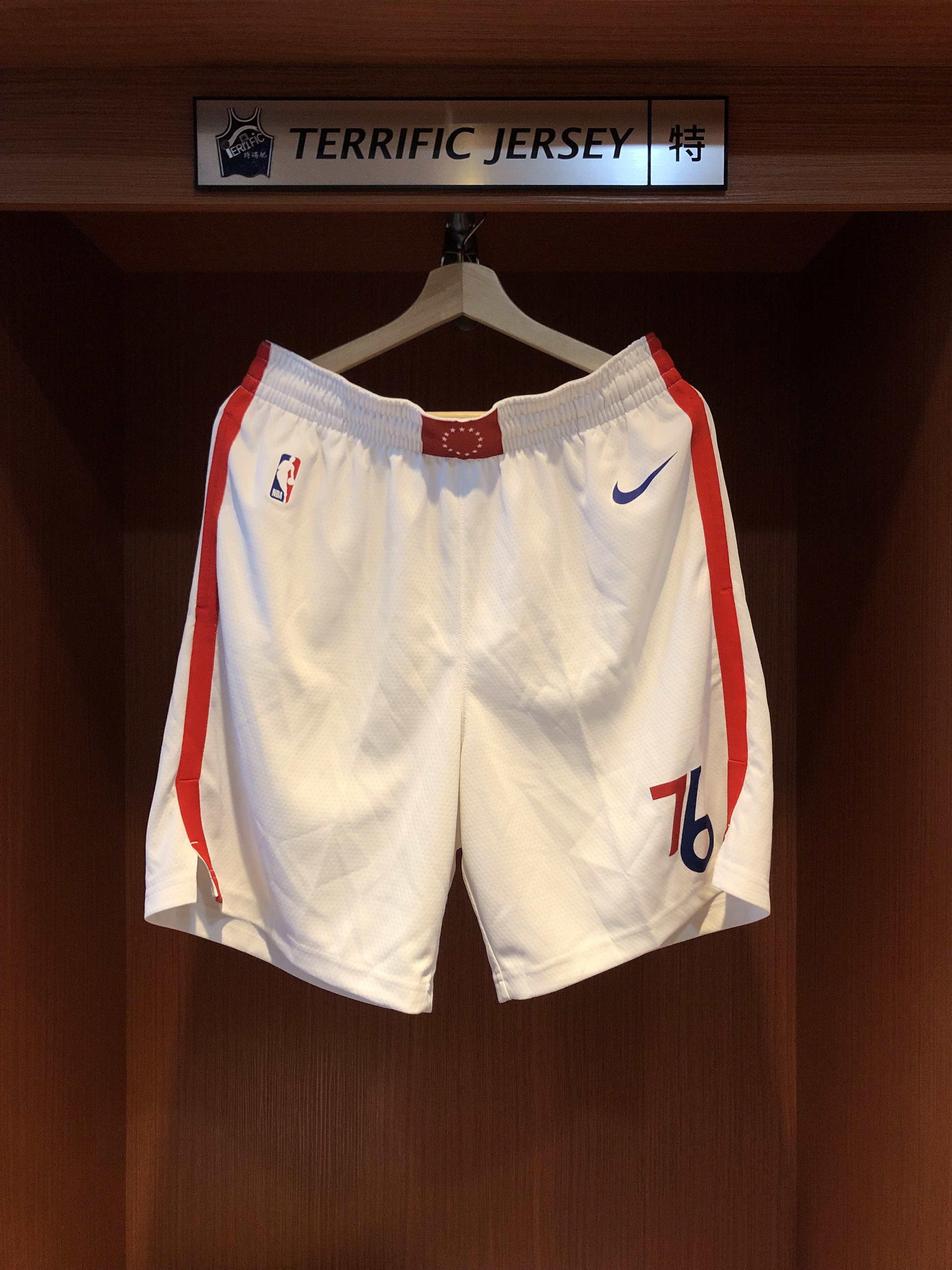 NBA球褲 Philadelphia 76ers 費城七六人城市球褲 City Nike Swingman Shorts 球迷版 有口袋 全新