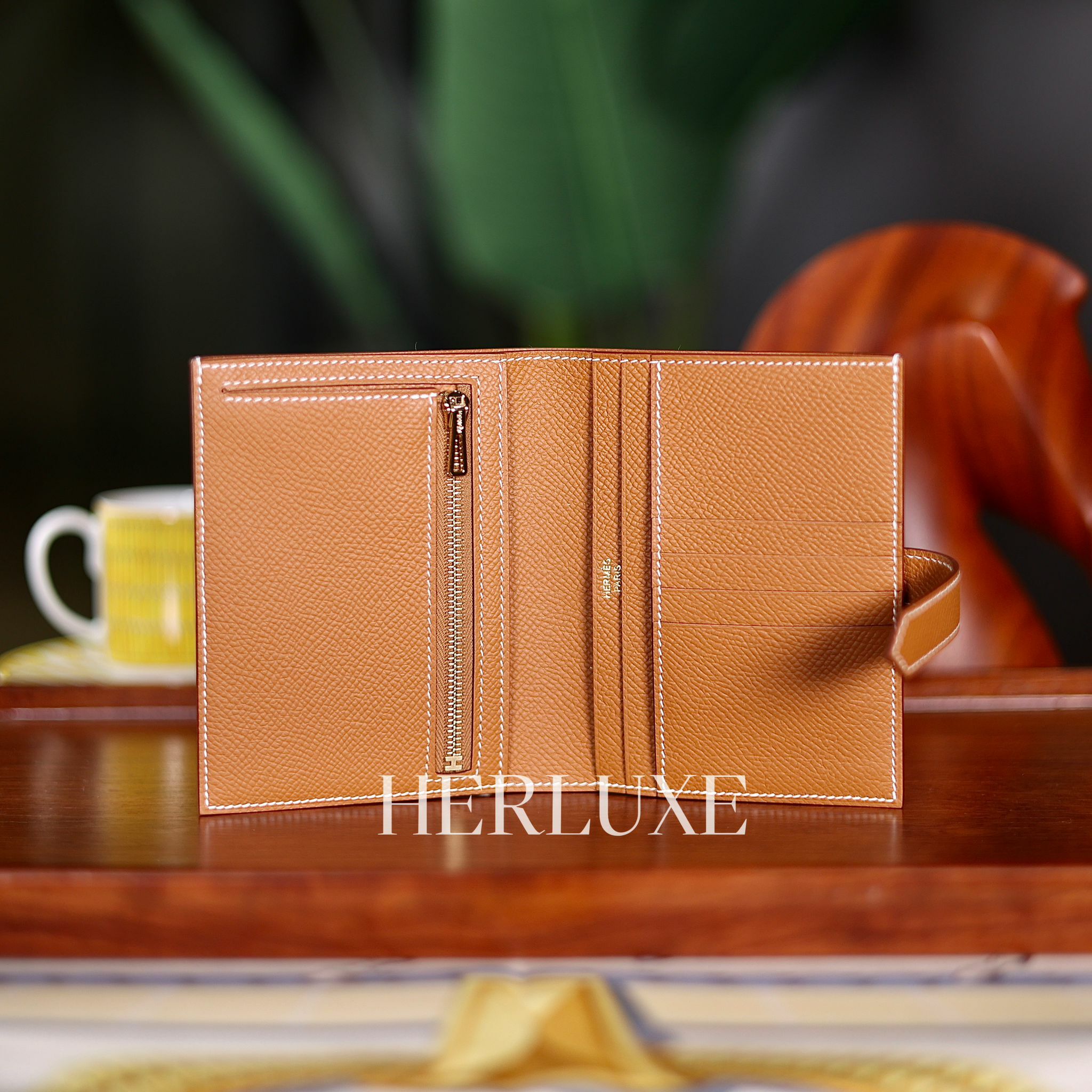 Bearn compact wallet 37 gold cc epsom