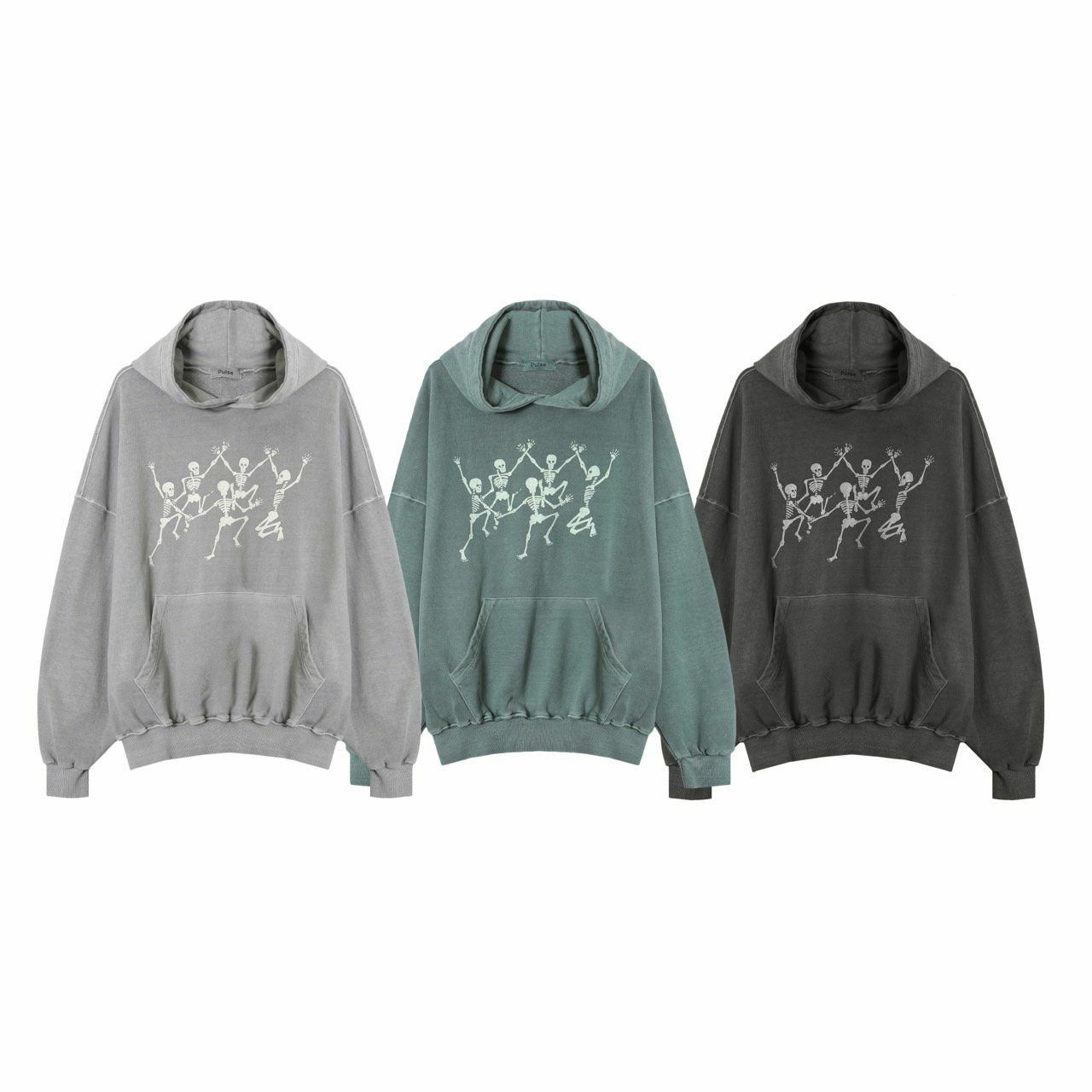 洗水圖案連帽衛衣 PULSE-042T