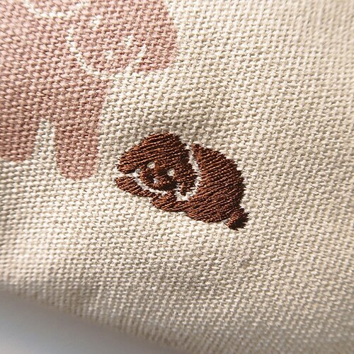 刺繡動物 帆布筆袋｜EL COMMUN
