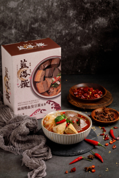 藍海饌 麻辣鴨血臭豆腐寬粉 (2入裝) (EXP:2028.02或之後)