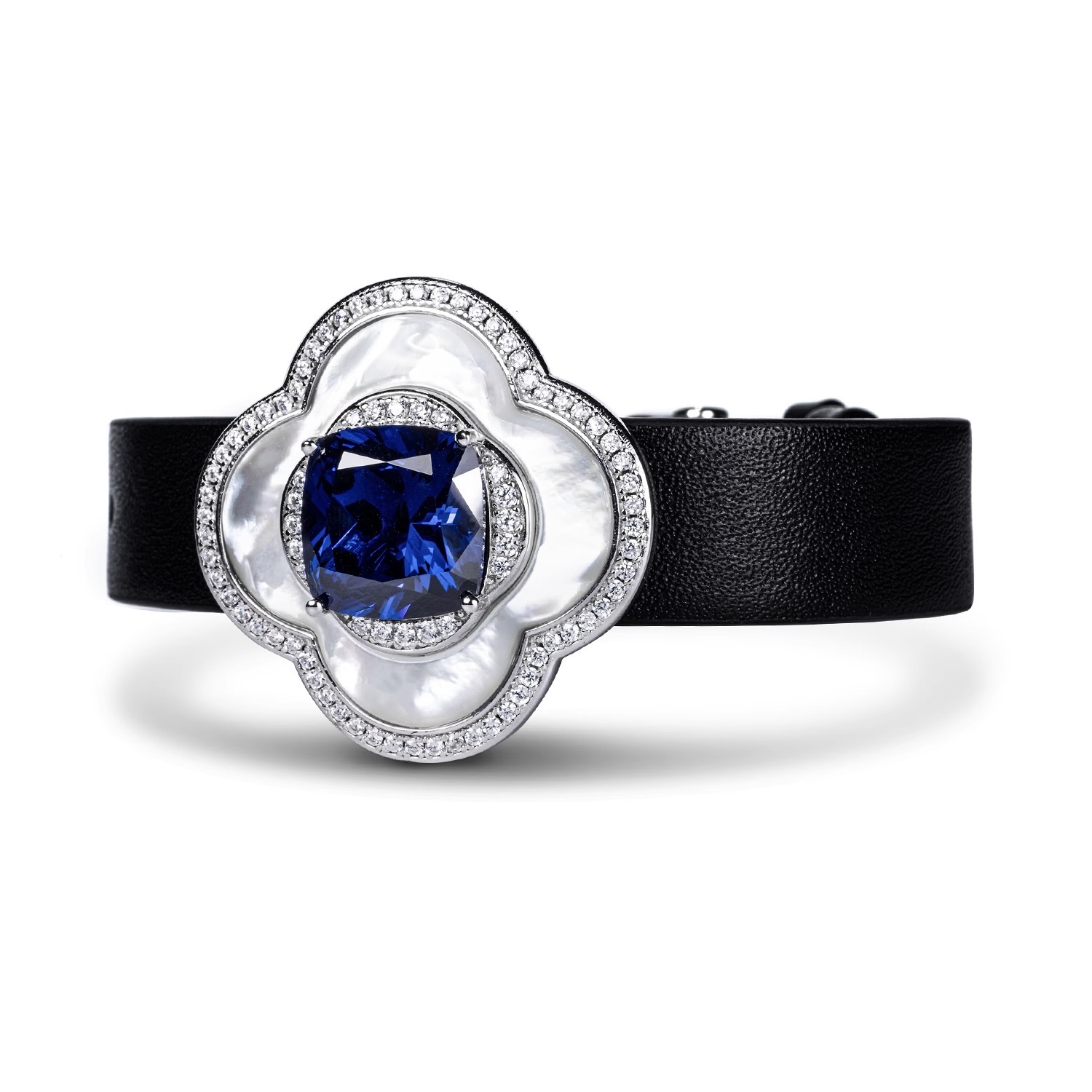 合成鋯石腕帶 925銀腕帶