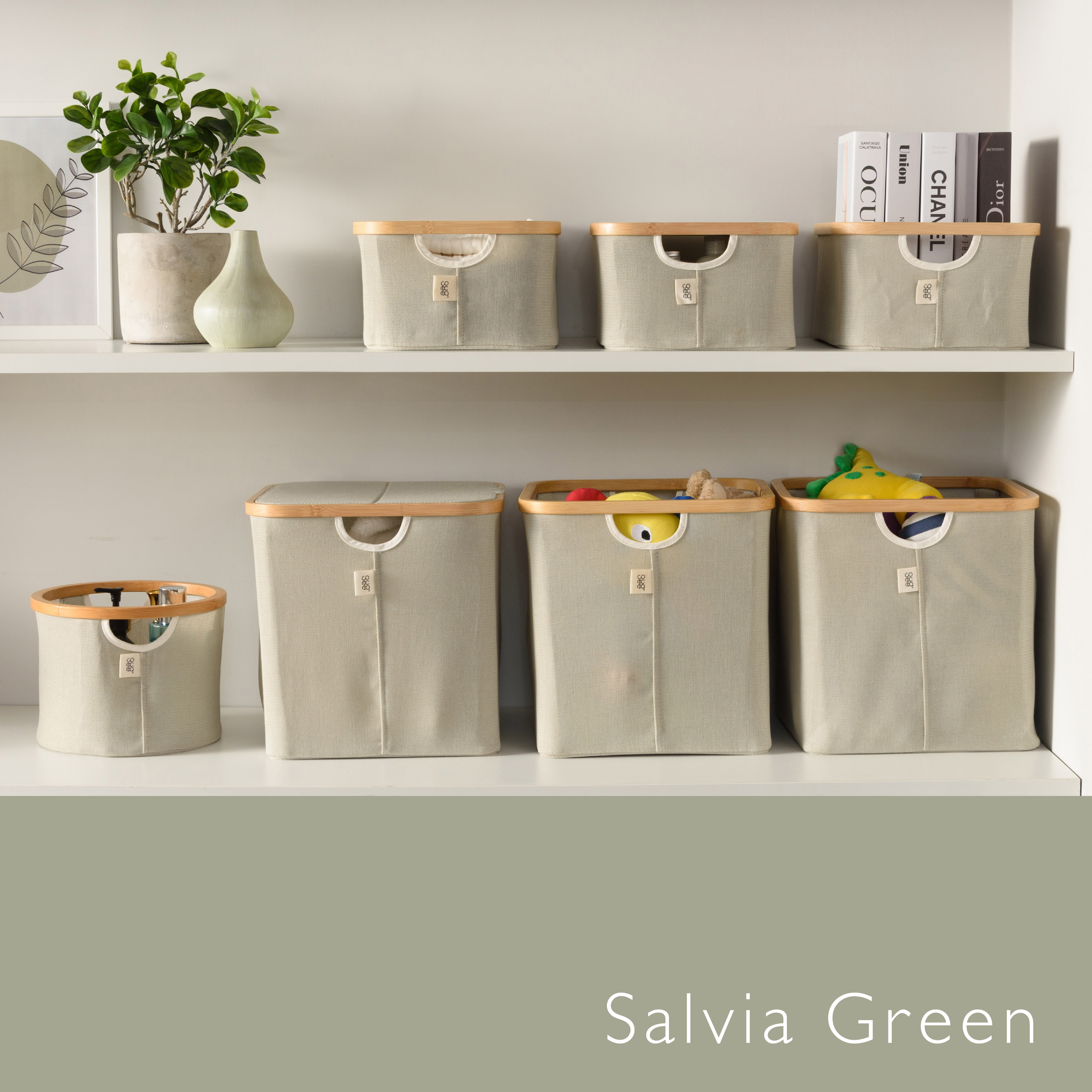 FRASA 收納籃-莫蘭迪綠