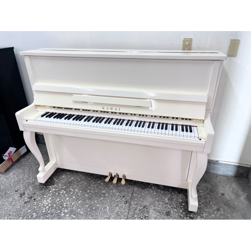 優選 白色 原廠原漆 河合 KAWAI KL-20 直立鋼琴 2號 二手鋼琴 中古鋼琴 漢麟樂器 鋼琴店 推薦好評
