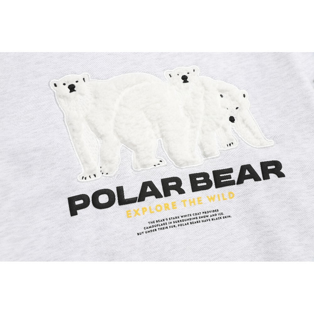 [GRAVER]★24FW★韓国人気★WILD POLAR BEAR SWEATSHIRT GRAVER】24FW☆ Wild Polar Bear Sweatshirt Designer fashion