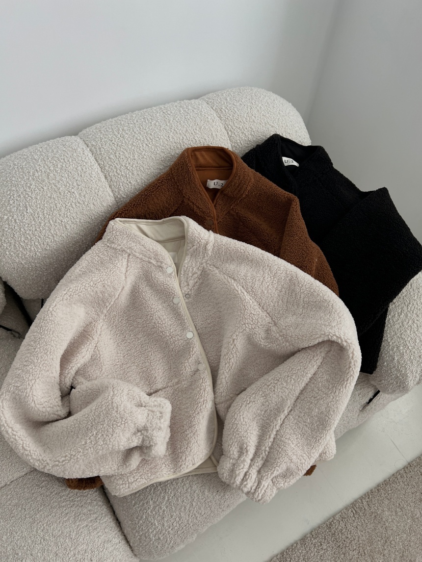 小立領羊羔毛外套*3色