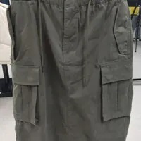 [S] WHO.A.U CARGO LONG SKIRT,KHAKI, WHWHD4974F-01-KHAKI (SWAU191)