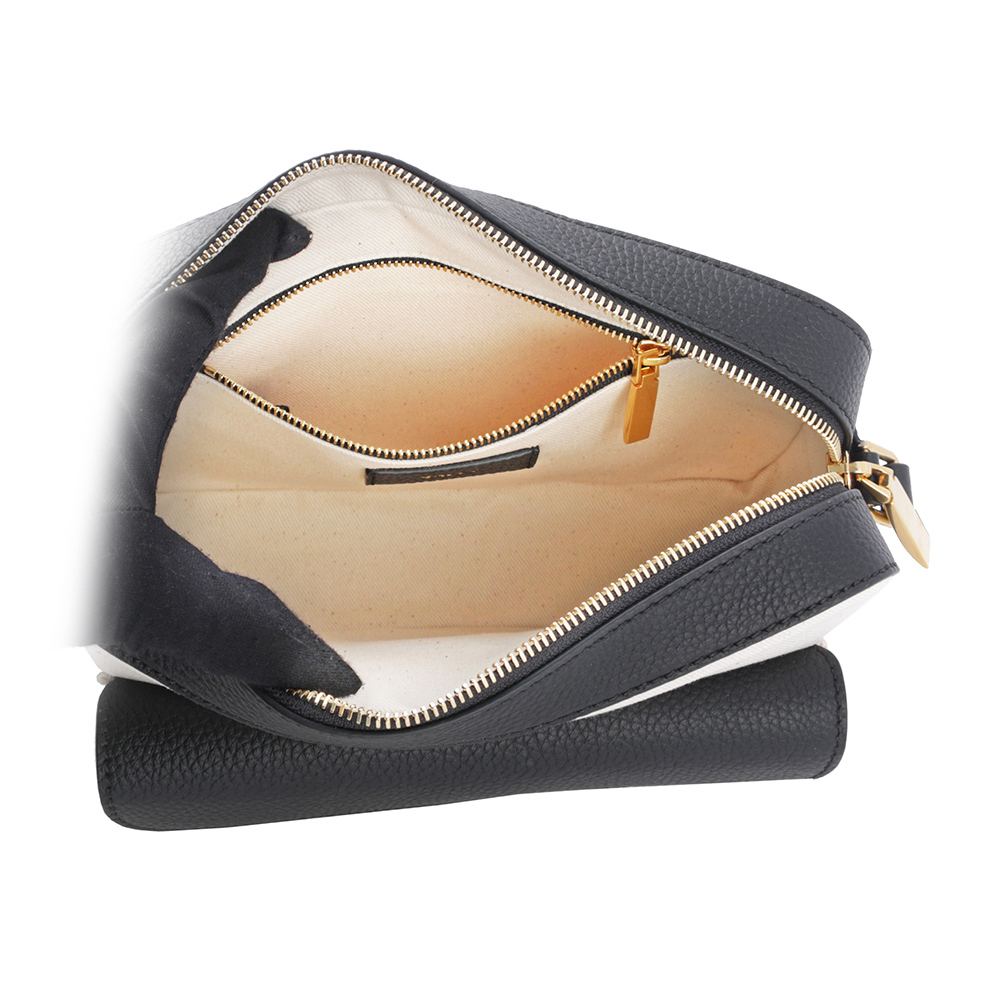 【BALLY】Bar Daniel 帆布及皮革口袋斜背包(自然色/黑色) 6304578