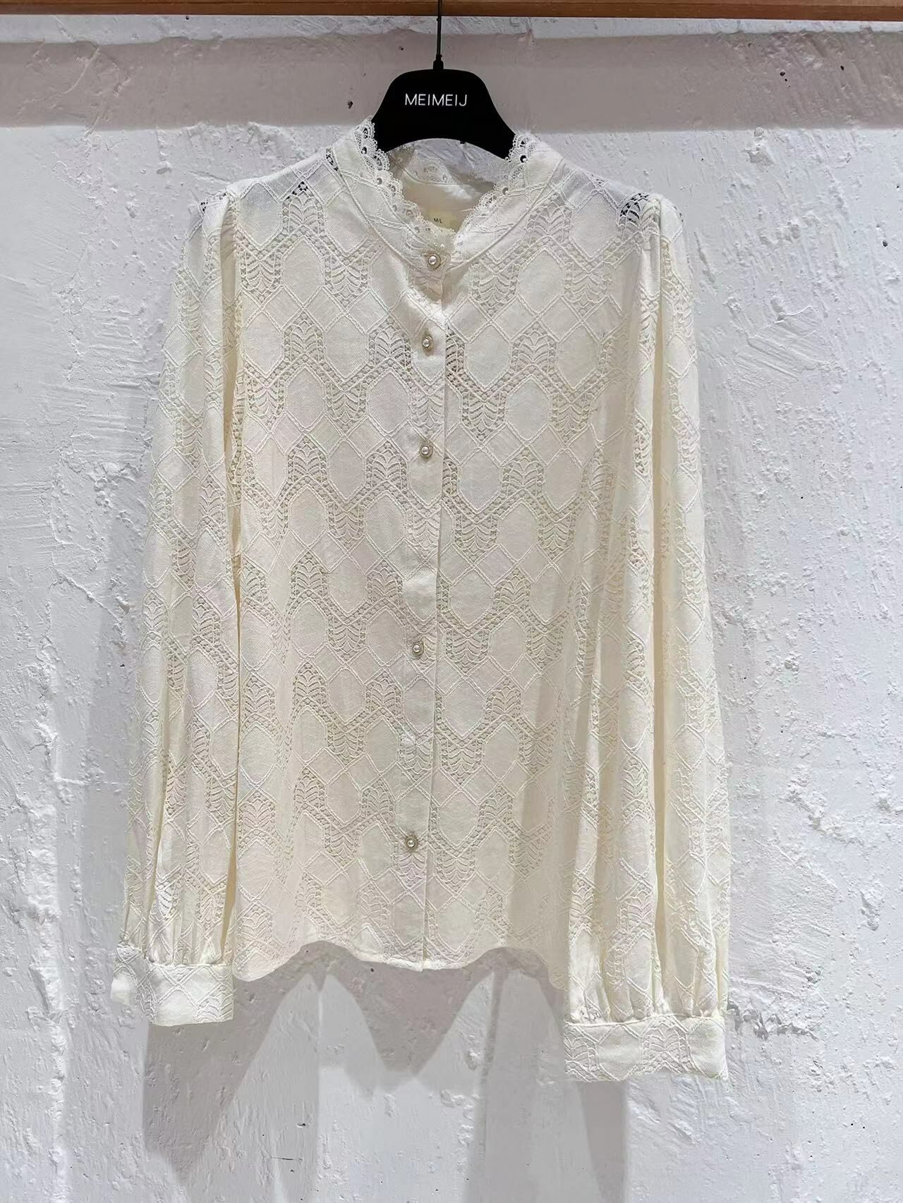 白色通話上衣 -T