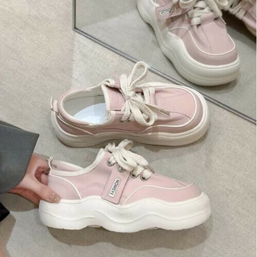 醜萌波浪紋休閒運動鞋